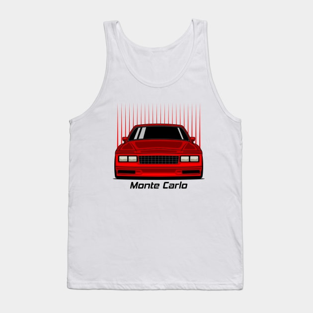 Racing Red Monte Carlo Art Tank Top by GoldenTuners